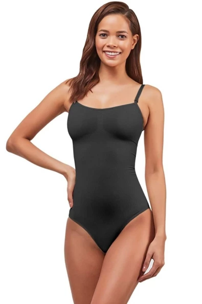Kadın  Çıtçıtlı Ip Askılı Body Korse 5004