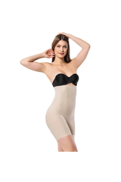 Kadın Lazer Kesim-hayalet Korse Iz Yapmaz Paçalı Yüksek Bel Korse 3002 - 3