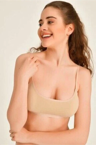 Kadın Pedli İp Askılı Sporcu Büstüyer - 4