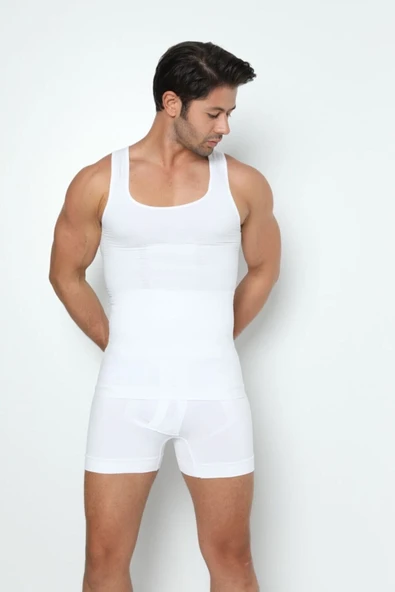 2'li Set Erkek Korse Atlet Ve Boxer Korse | Inceltici Erkek Korse Seti - 10