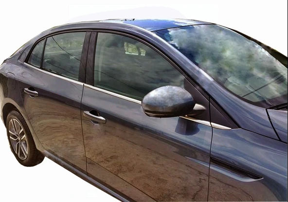 Renault Megane-4 SD Uyumlu Cam Çıtası Krom 6 Parça 2016 Ve Sonrası Modeller İçin - 2