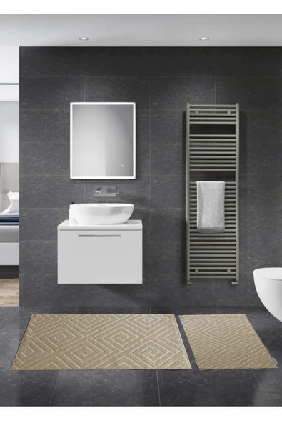 Banyo Paspasi Klozet Takimi Yeni̇ Nesi̇l Banyo Takimi Röfley Hali Model Kabartmali 2Li̇