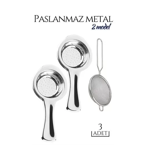 ModaCar 3 lü Set Metal Çay Süzgeci Cabrera Design