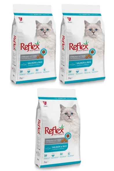 Reflex Sterilised Kısırlaştırılmış Balıklı Yetişkin Kedi Maması 2 Kg*3 Adet