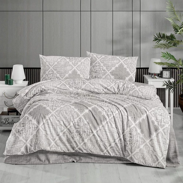 Schafer Home Mono Çift Kişilik Nevresim Takımı 4 Parça Gri ürün görseli