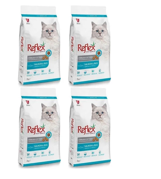 Reflex Sterilised Kısırlaştırılmış Balıklı Yetişkin Kedi Maması 2 Kg x 4 Adet