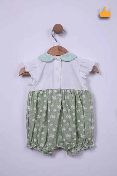 Babydola Kız Bebek Çiçekli Tulum Bayramlık 15193 - 7