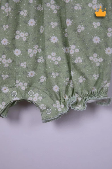 Babydola Kız Bebek Çiçekli Tulum Bayramlık 15193 - 5