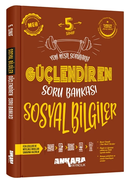 Ankara 2025 5. Sınıf Sosyal Güçlendiren Soru Bankası Güncel Müfredat - 2