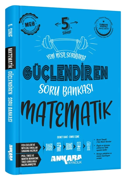 Ankara 2025 5. Sınıf Matematik Güçlendiren Soru Bankası Güncel Müfredat