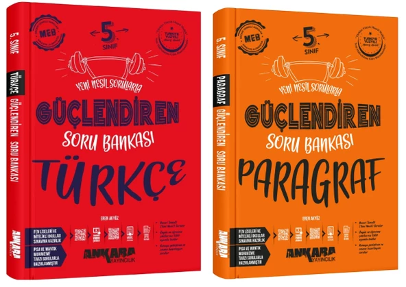 Ankara 2025 5. Sınıf Türkçe + Paragraf Güçlendiren Soru Bankası Seti 2 Kitap Güncel Müfredat