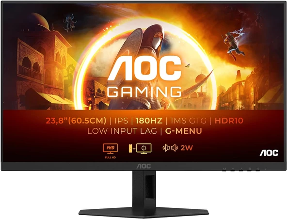 AOC 23.8" 24G4XE 1 ms Full HD IPS 180 Hz Oyuncu Monitörü(Ölü Pixel)