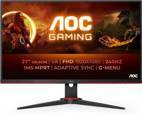 AOC 27" 27G2ZNE/BK 1 ms Full HD 240 Hz Oyuncu Monitörü(Ölü Pixel) ürün görseli