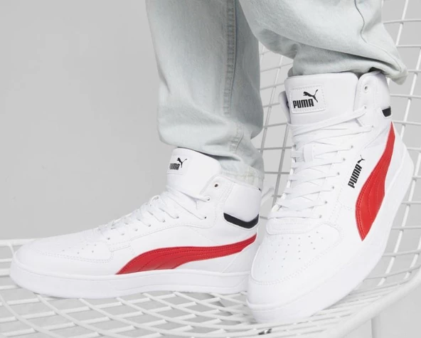 Puma Caven 2.0 Mid Beyaz Günlük Spor Ayakkabı - Resim 5