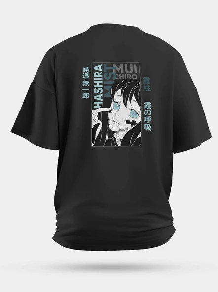 Oversize Hashira Demon Slayer Baskılı Unisex Tişört