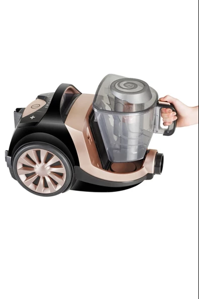 ARNİCA TESLA PREMİUM ET14300 750 W TOZ TORBASIZ ELEKTRİKLİ SÜPÜRGE ROSE - 6