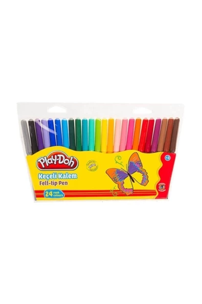 Play-Doh 24 Renk Keçeli Kalem 2 mm