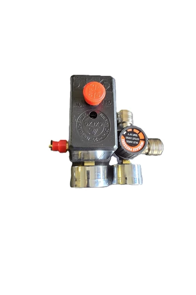 100-500 LT 9-12 BAR TRİFAZE KOMPRESÖR BASINÇ ŞALTERİ KOMPLE Seti 6 Parça - 2