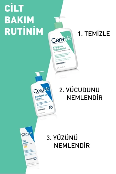 Cerave Foaming Cleanser Normal & Yağlıya Dönük Ciltler İçin 236 ml - Resim 7