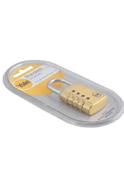 Dört Şifreli Sarı Asma Kilit 40 Mm - 4
