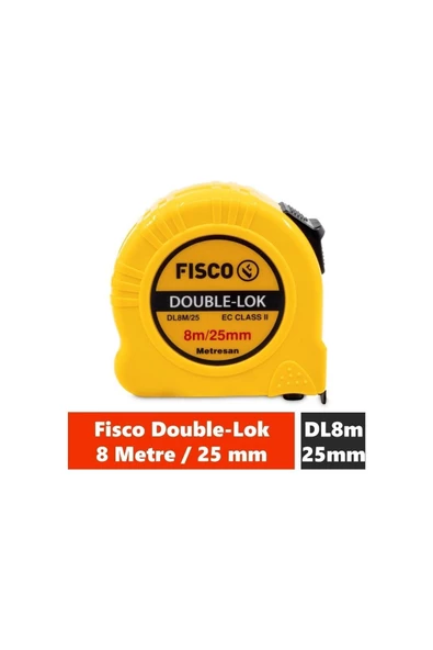 Metre Double-lok  8 Metre / 25 Mm Çelik Şerit Metre D8m/25mm 2 Yıl