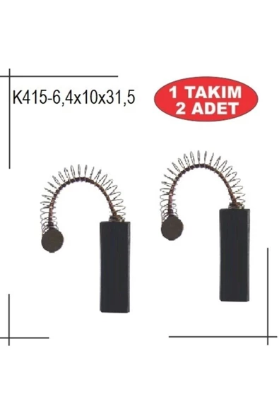 6,4x10x31,5 Süpürge Motor Kömürü