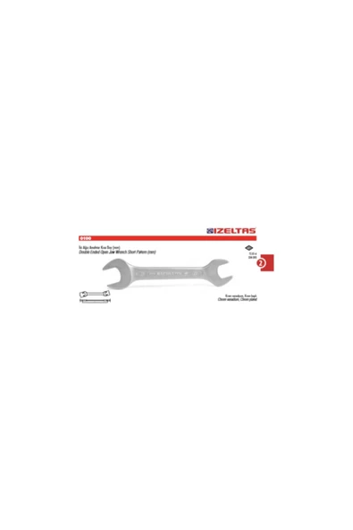 Açık Anahtar 8x9 Iki Ağız Açık Anahtar 0100010809 - 2