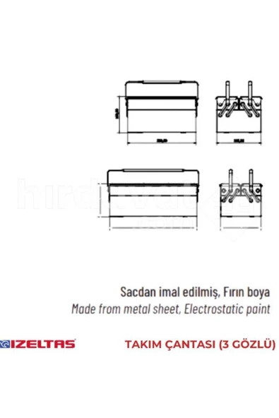 Takım Çantası 3 Gözlü Küçük - 3