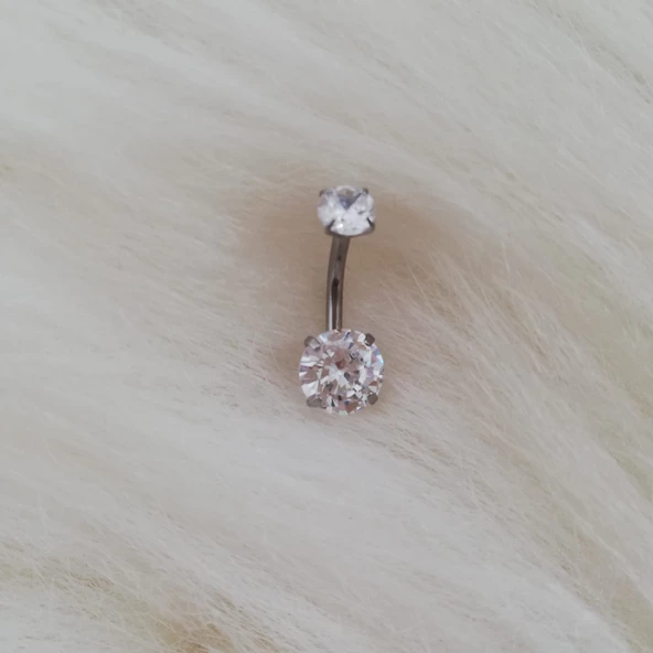 Tek Taş Göbek Piercing N5