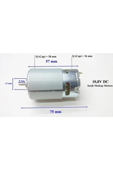 10.8 Volt Dc Şarjlı Matkap Motoru Rs-550 3316007 10,8v