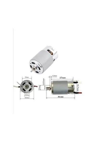 12 Volt Şarjlı Matkap Motoru Dc Motor - 4