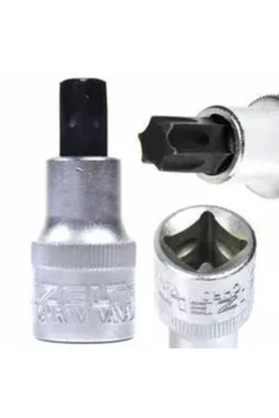 1/2 Lokmalı Star Torx Uç T40 Kısa Boy 60 mm - 4