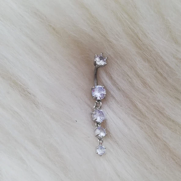 Taşlı  Göbek Piercing N4