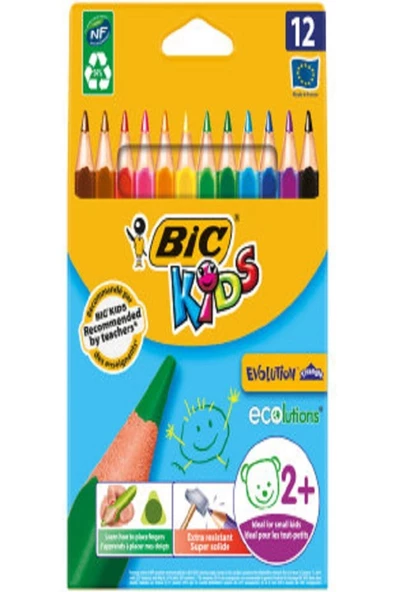 Kids Evolution Triangle Üçgen Jumbo Boya Kalemi 12 Renk