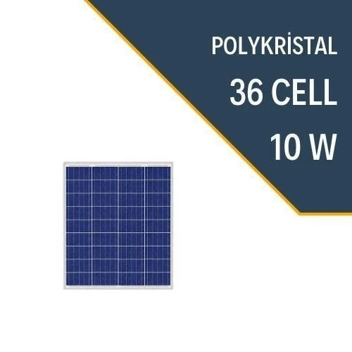 10W POLYKRİSTAL GÜNEŞ PANELİ - Resim 4