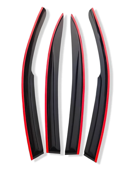 Skoda Octavia Düz Kırmızı Kromlu Cam Rüzgarlığı 2013 ve Üzeri - Resim 3