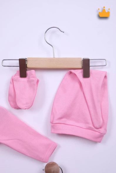 Babyhola %100 Pamuk Bebek Yenidoğan Kareli Zıbın Takım 5'li Set 0-3 Ay Hastane Çıkışı 24120 - 7
