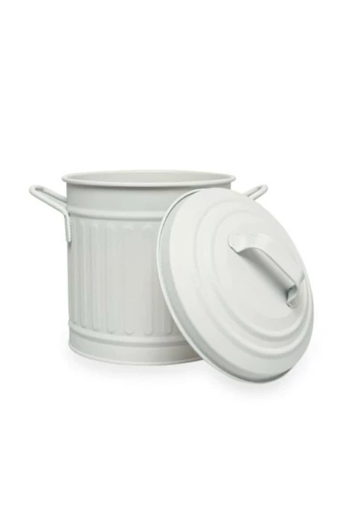 The Mia Tezgah Üzeri Çöp Kovası Beyaz Renk 4 litre GLV0308 - 2