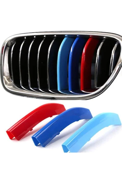 Bmw M Klips - E60 Böbrek Panjur Şeridi - Bmw E60 Panjur Şeridi - Bmw Ön Panjur - E60 Böbrek - 3