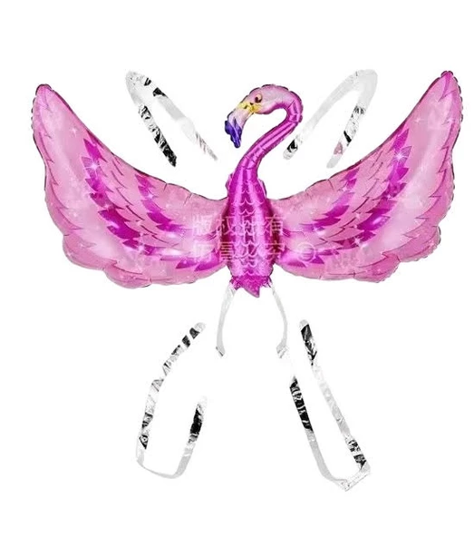 Kanatlı Flamingo Folyo Balon 96x51 cm ürün görseli