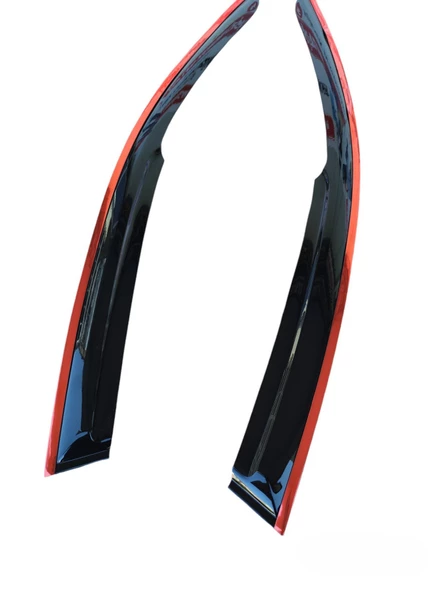 Hyundai Starex Düz Kırmızı Kromlu Cam Rüzgarlığı 2li ürün görseli 1