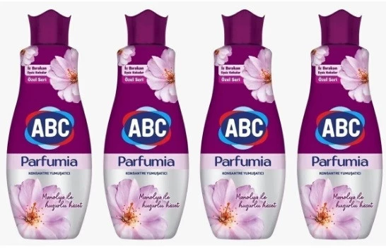 ABC Konsantre Çamaşır Yumuşatıcı Manolya 1200ml 50 Yıkama X 4 Adet