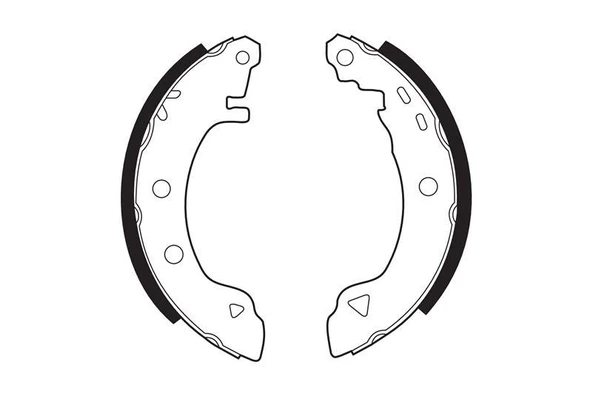 Bosch ARKA FREN BALATASI PABUC R19 EXPRES BRAVA BRAVO MAREA ürün görseli 1