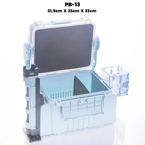 Pandora Çift Katlı Ekstra Dayanıklı Profesyonel Balıkçı Kutu Çanta PB13 31.5x23x23 cm - 6