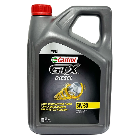Castrol GTX Diesel 5W-30 C2 Motor Yağı 4 Litre - Benzinli ve Dizel Araç