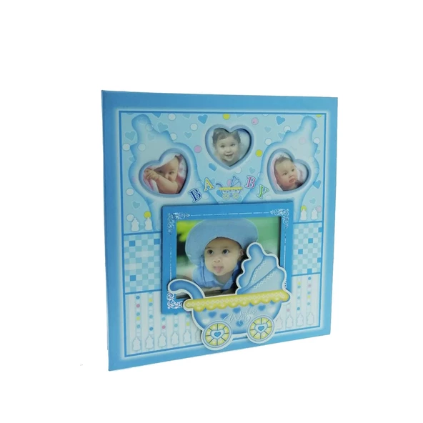 1 Adet 23x25cm Bebek Fotoğraf Albümü Pusetli 120'li - 4