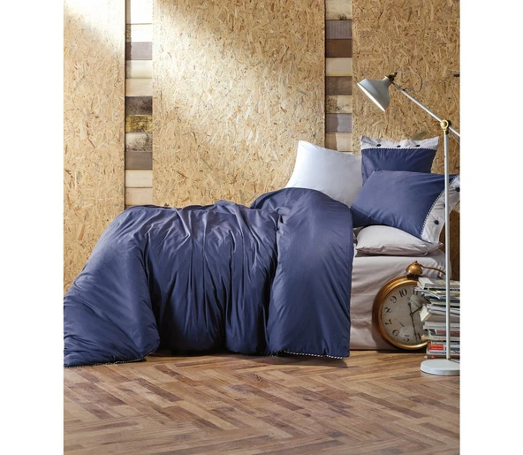 Cotton Box Tek Kişilik Nevresim Takımı Plain Lacivert