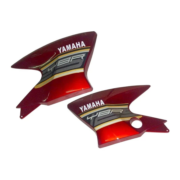 Yamaha YBR K Benzin Depo Dekor Kapak Takımı Kırmızı ürün görseli 1