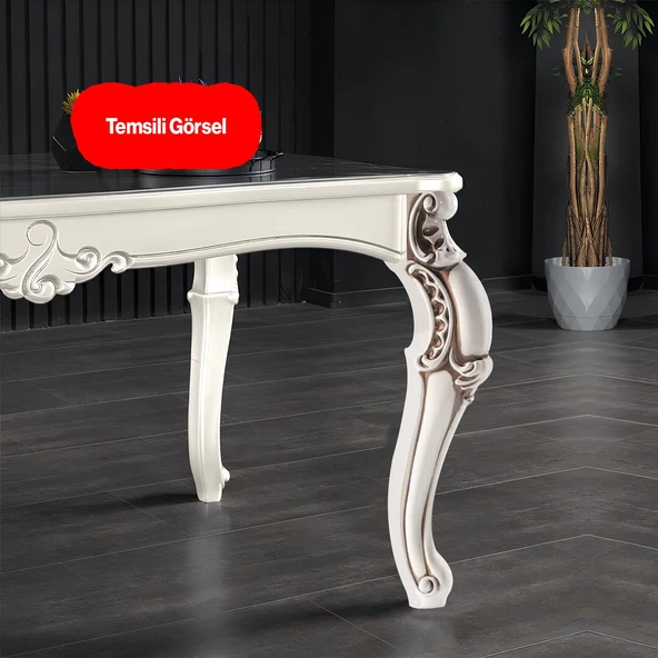 Valenta Plastik Sehpa Ayağı 47 cm Krem Kahve 1 Adet Mobilya Zigon Çay Orta Sehpası Ayak Ayakları - 8