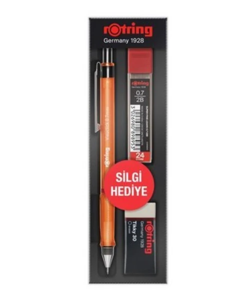 Rotring Visuclick 0.7 Versatil Kalem Seti Silgi Uç Turuncu